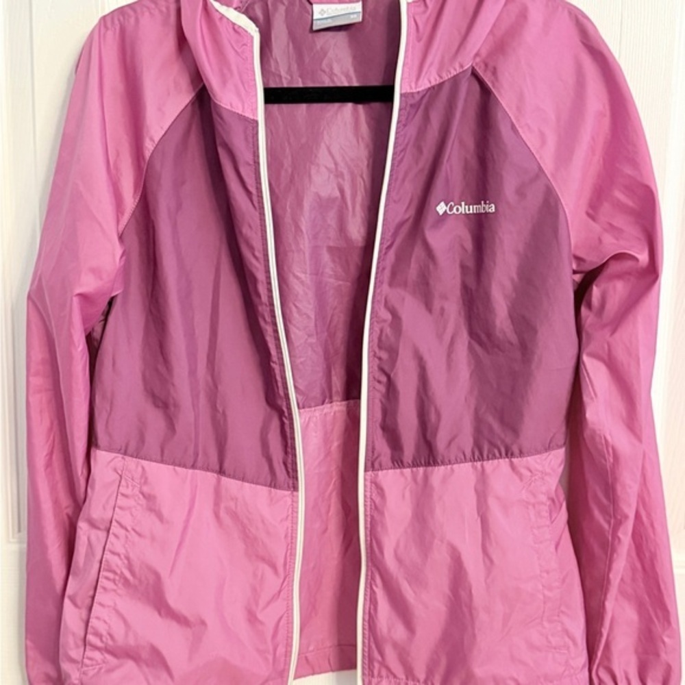 Columbia Purple & Pink Women's Windbreaker Jacket XS FB